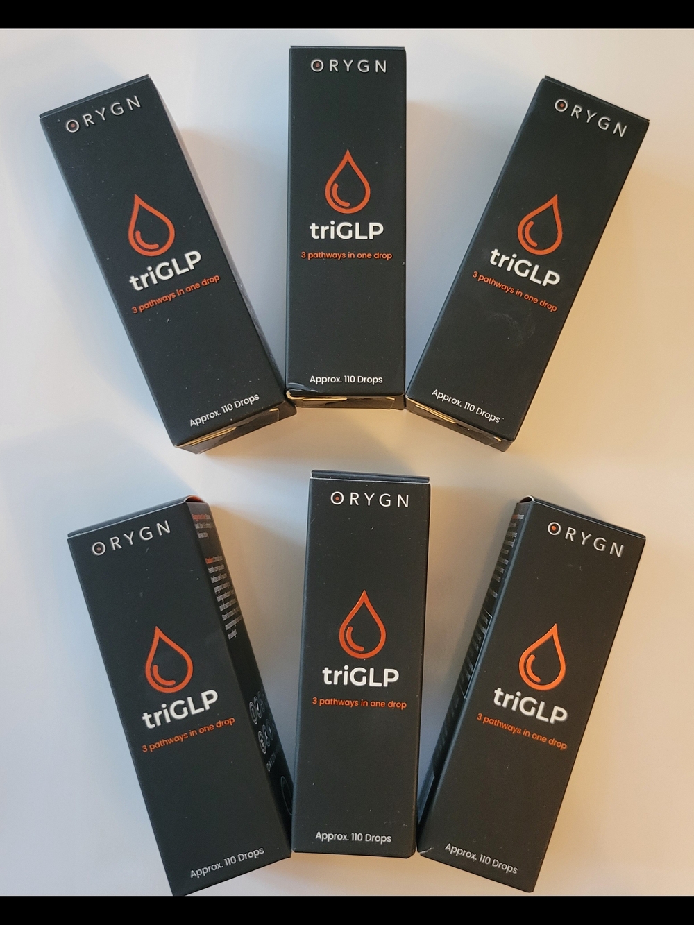 triGLP Women's Wellness Drops — Orange & Black Packaging